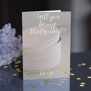 Elegant Will You Be My Bridesmaid Card