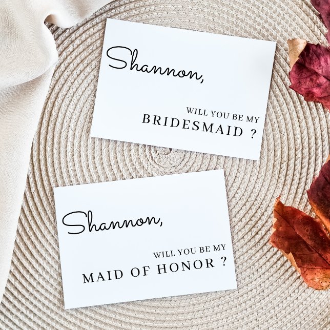  Elegant Will You Be My Bridesmaid Proposal Card (Creator Uploaded)