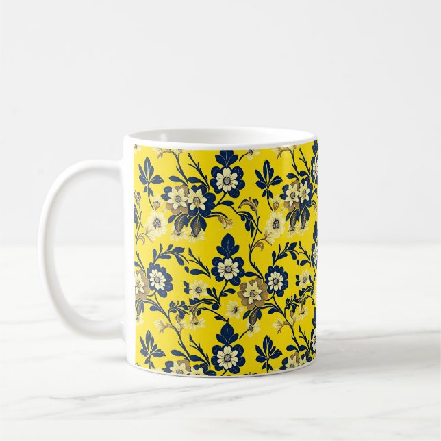 Elegant William Morris Pattern Mug (Left)