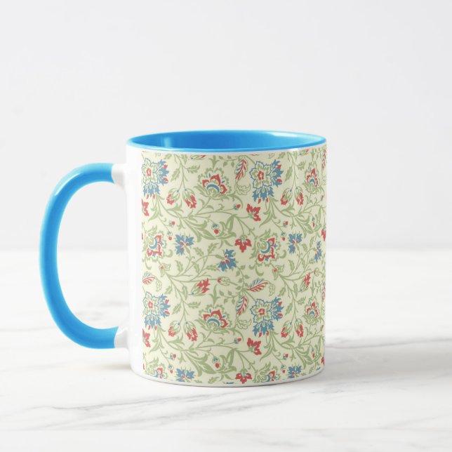 Elegant William Morris Renaissance Floral  Mug (Left)
