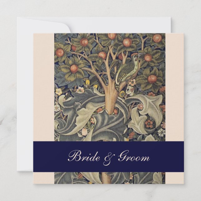 Elegant William Morris Wedding Invitations (Front)