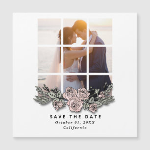 Elegant Window with Image Wedding Save the Date