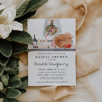 Elegant Wine Tasting | Picnic Bridal Shower