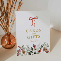 Elegant Winter Baby Shower Cards and Gift