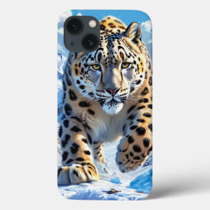 Elegant Winter Big Cat Aesthetic Design iPhone 13 Case