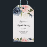 Elegant Winter Floral Calligraphy Bridal Shower Gift Tags<br><div class="desc">These elegant winter floral calligraphy bridal shower gift tags are perfect for a modern wedding shower. The design features beautiful hand-painted dark blue,  blue,  navy,  pink ,  blush,  gold flowers and green foliage,  bunched into elegant bouquets.</div>