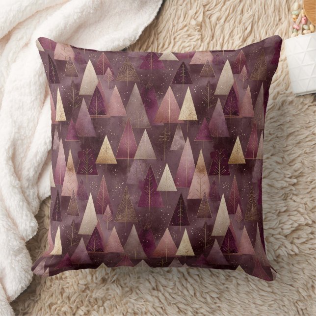 Elegant Winter Forest Christmas Pattern (4) Cushion (Blanket)