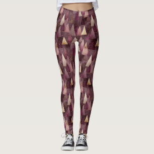 Elegant Winter Forest Christmas Pattern (4) Leggings