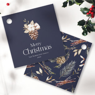 Elegant Winter Gift Tag – "Merry Christmas"