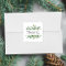 Elegant Winter Greenery Holiday Return Address