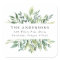 Elegant Winter Greenery Holiday Return Address