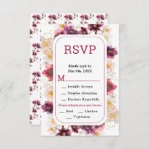 Elegant Winter Hellebore Floral Burgundy Wedding