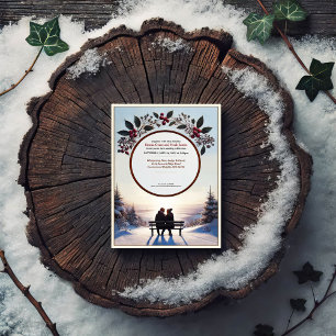 Elegant Winter Romance Wedding Invitation