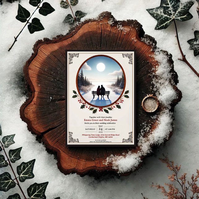  Elegant Winter Romance Wedding Invitation (Creator Uploaded)