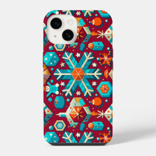 Elegant Winter Snowflake 🎄✨ Festive Christmas iPhone 14 Case