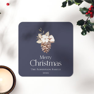 Elegant Winter Sticker – "Merry Christmas"