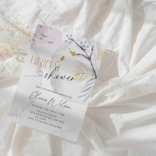 Elegant Winter Wonderland Bridal Shower Party Invitation