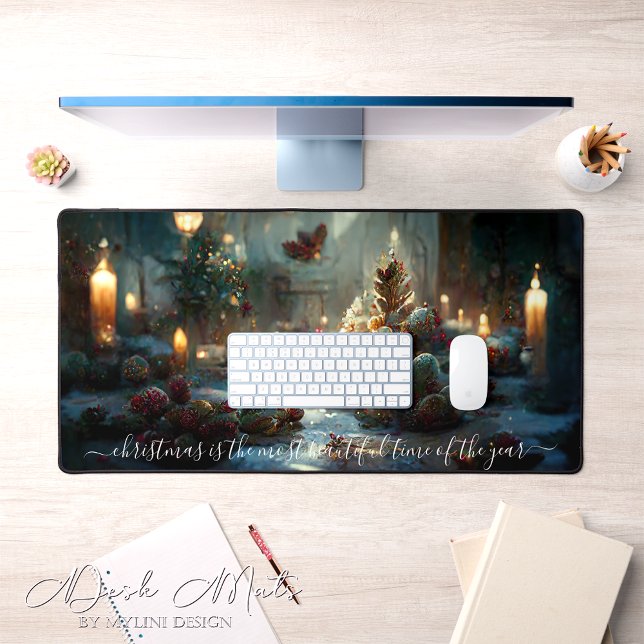 Elegant Winter Wonderland Christmas Desk Mat (Creator Uploaded)