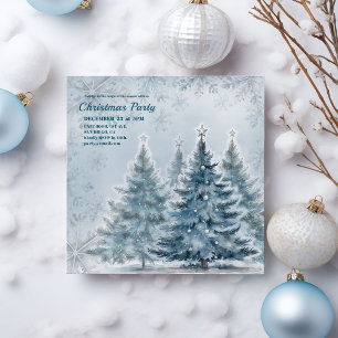 Elegant Winter Wonderland Holiday Party Invitation