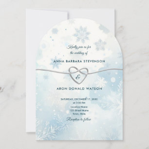 Elegant Winter Wonderland Wedding Invitation
