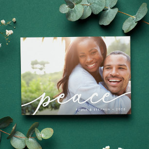 Elegant Wish Holiday Photo Card
