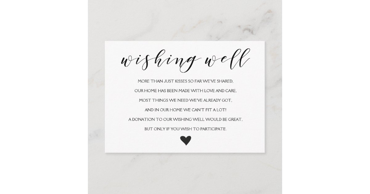 wedding search word zazzle card Zazzle.com.au wedding  insert Wishing  well Elegant