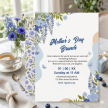 Elegant Wisteria Floral Mother’s Day Brunch