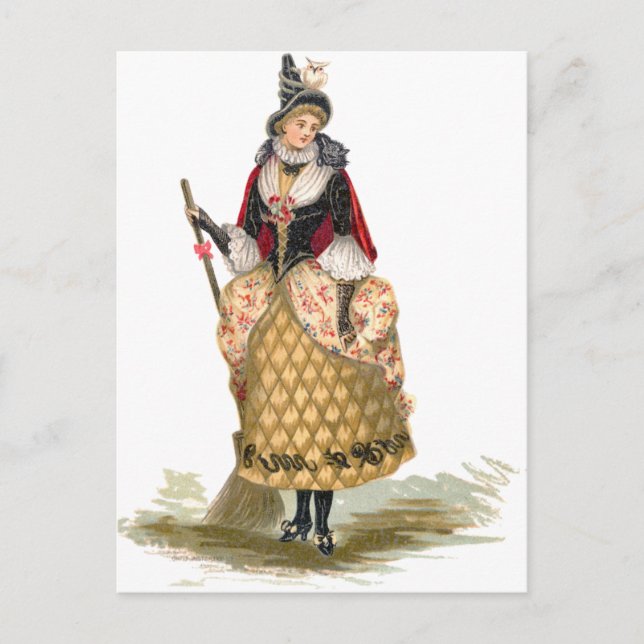 Elegant Witch Postcard (Front)