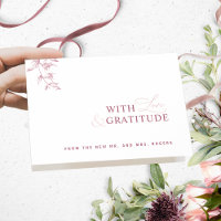 Elegant With Love and Gratitude Pink, Burgundy