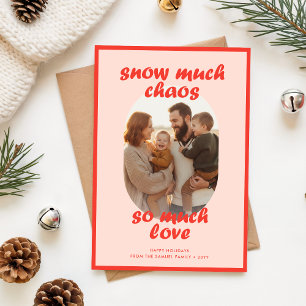 Elegant Witty Funny Family Kids Photo Christmas Holiday Card
