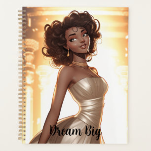 elegant, woman, black, beautiful, african american planner