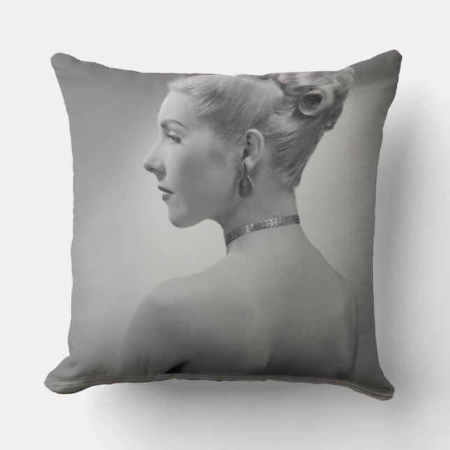Elegant Woman Cushion (Front)