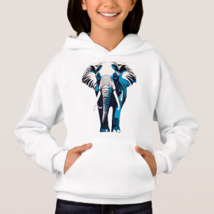 Elegant Woman-Elephant Outline Design - 