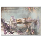 Elegant Woman Enchanted Garden Purple Parasol