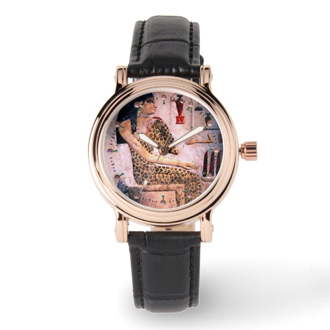 ELEGANT WOMAN ,FASHION AND BEAUTY OF ANTIQUE EGYPT WATCH (Front)