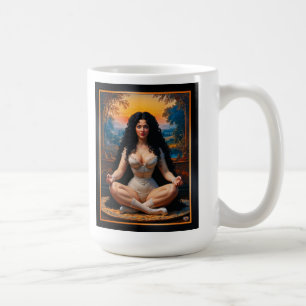 Elegant Woman In Meditative Harmony by Xzendor7 Coffee Mug