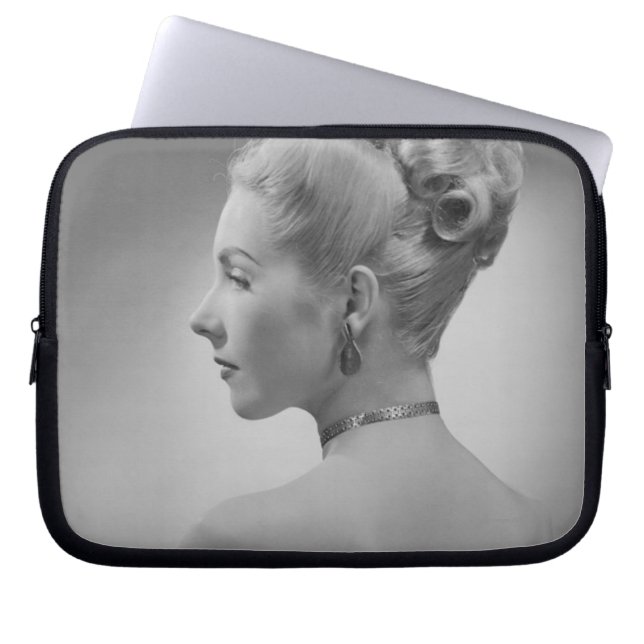 Elegant Woman Laptop Sleeve (Front)