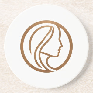 Elegant Woman Logo Coaster