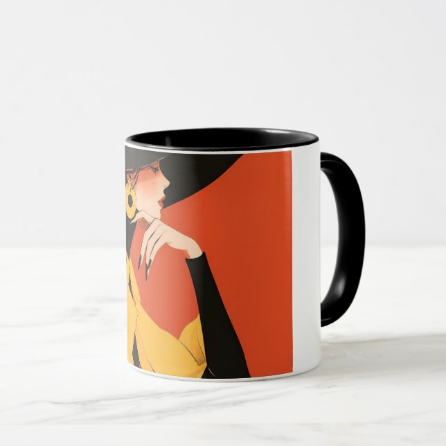 Elegant Woman Mug (Front Right)