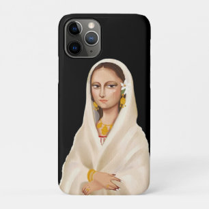 Elegant Woman Portrait Cultural Art Illustration iPhone 11 Pro Case