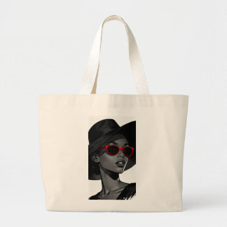 Elegant Woman Tote Bag | Fashion Illustration Canv