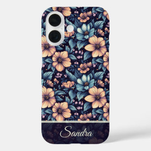 Elegant Women Gift Rose Floral Custom iPhone 16 Case