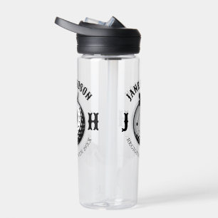 Elegant Women Golf Monogram Design Water Bottle