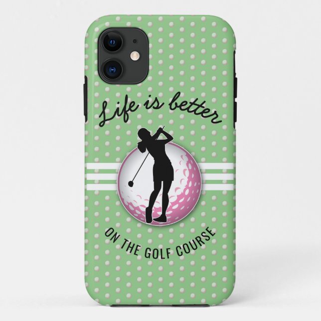 Elegant Women Golfer Design Case-Mate iPhone Case (Back)