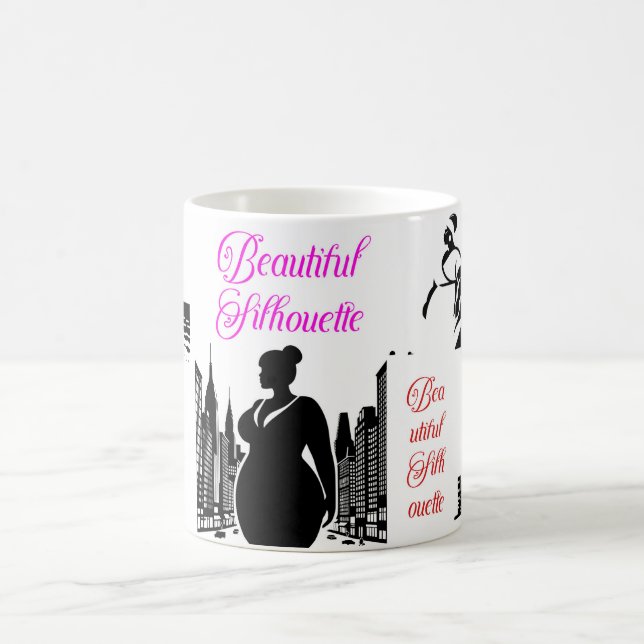 Elegant Women Silhouette Mug: Curvy Girls Mug (Center)