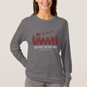 Elegant Women's Christmas Holiday Look T-Shirt
