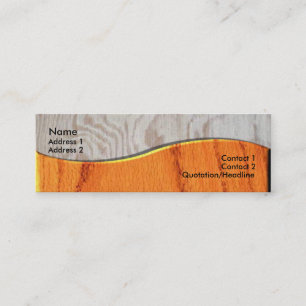 Elegant Wood Business Card