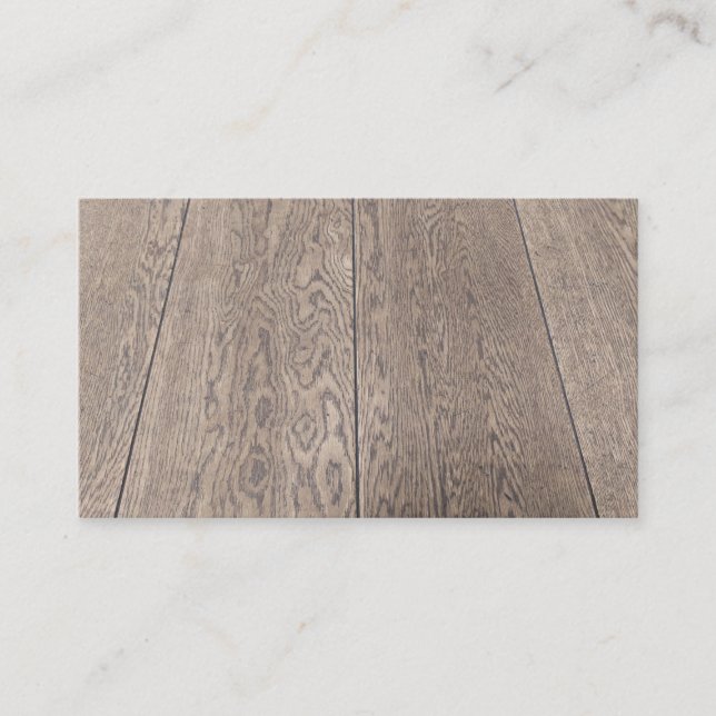 Elegant wood floor texture for carpentry experts  business card (Front)