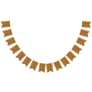 Elegant Wood grain style Bunting
