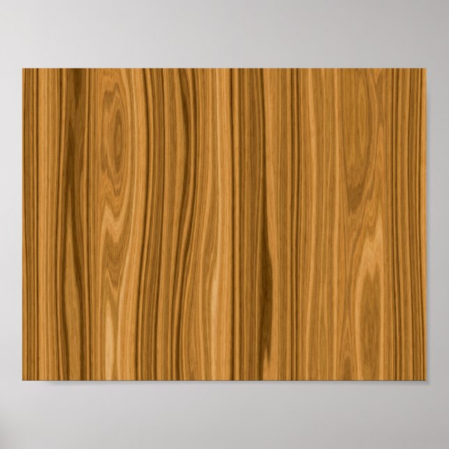Elegant Wood grain style Poster (Front)